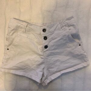 White Ardene Jean Shorts